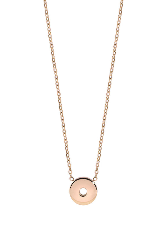Qudo Sezze Rose Gold Plated Necklace
