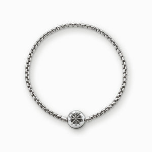 Thomas Sabo Oxidised Sterling Silver Karma Beads Bracelet