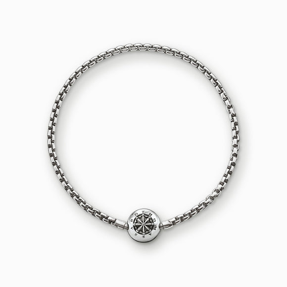 Thomas Sabo Oxidised Sterling Silver Karma Beads Bracelet
