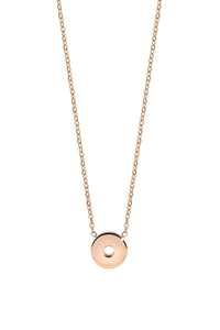 Qudo Sezze Rose Gold Plated Necklace