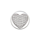 Emozioni Ice Sparkle Heart Coin - 33mm