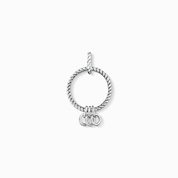 Thomas Sabo Oxidised Silver Twisted Charm Carrier
