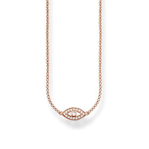 Thomas Sabo Rose Gold CZ Eye Necklace