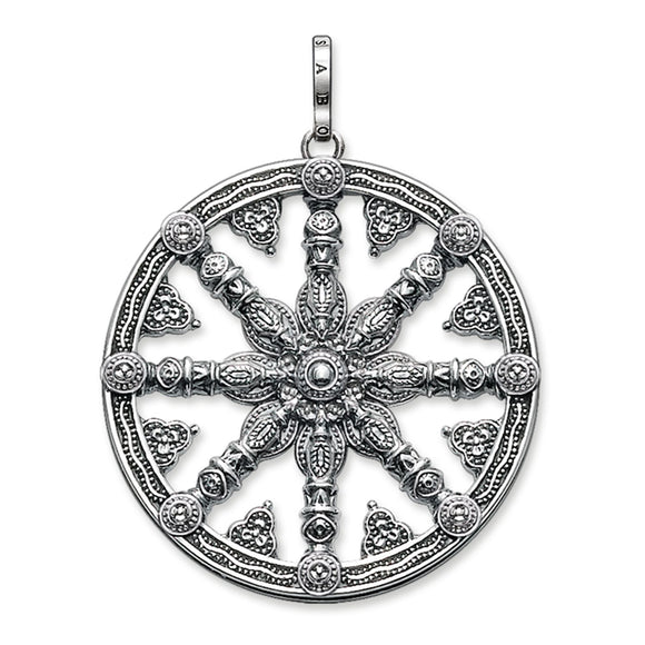 Thomas Sabo Sterling Silver Wheel Of Karma Pendant
