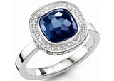 Thomas Sabo Sterling Silver Dark Blue Cosmos Ring