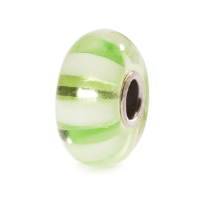 Trollbeads Light Green Stripe