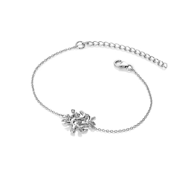 Hot Diamonds Silver Nurture Tree Of Life Bracelet