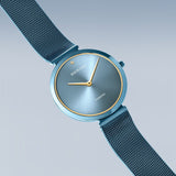 Bering Charity Polished Blue Watch