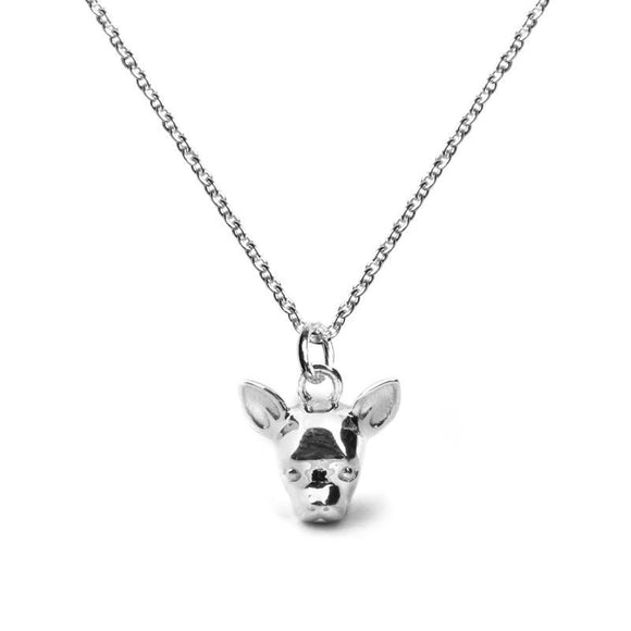 Dog Fever Sterling Silver Chihuahua Necklace