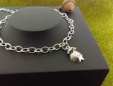Acorn to Oak Silver Sheep Charm Bracelet
