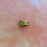 Notch Gold Taurus Charm