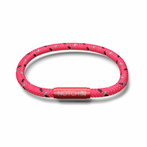 Notch Pink Cord Bracelet With Pink Clasp